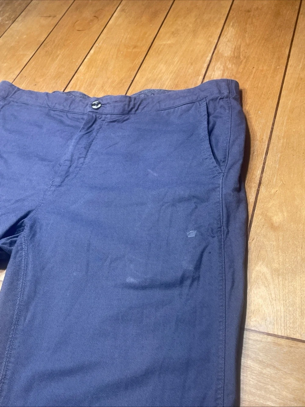 Mack Weldon Navy Stretch Chino Drawstring Pants Tapered Size XL Casual Comfort